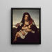 La letra escarlata - Hugues Merle — cuadro enmarcado en la pared