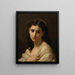 Pensamientos lejanos - Hugues Merle — cuadro enmarcado en la pared