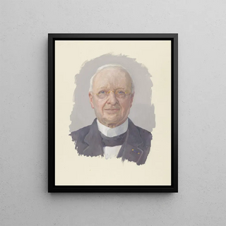 Huib Luns - Studie voor het portret van dr JTh de Visser minister van OK en W 19181925.webp