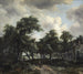 Hut among the trees - Meindert Hobbema — artwork view