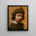 Self-portrait - Huygh Pietersz Voskuyl — framed artwork on a wall
