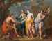 El Juicio de París - Hyacinthe Collin de Vermont — vista de la obra