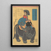 Image of an elephant born in Maruka in Central India - Ichirysai Yoshitoyo — framed artwork on a wall