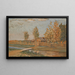 Paisaje de otoño - Iegoshua Moiseevich Shlugleit — cuadro enmarcado en la pared