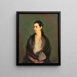 Ignacio Zuloaga - A Madrilenian woman.webp