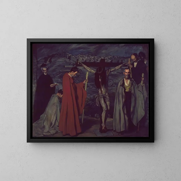 El Cristo de la Sangre - Ignacio Zuloaga — cuadro enmarcado en la pared