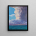 Marine landscape painting - Ignacy Józef Protasewicz — framed artwork on a wall
