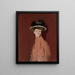 Estudio de retrato de una mujer - Ignacy Marek — cuadro enmarcado en la pared