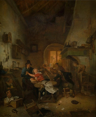 Ignatius Josephus Van Regemorter - Cardplayers Quarreling.webp