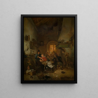 Ignatius Josephus Van Regemorter - Cardplayers Quarreling.webp
