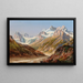 Paisaje de montaña de Silvretta con Schattenspitze y Eckhorn - Ignaz Dorn — cuadro enmarcado en la pared