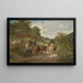 Idylle de pueblo - Ignaz Ellminger — cuadro enmarcado en la pared