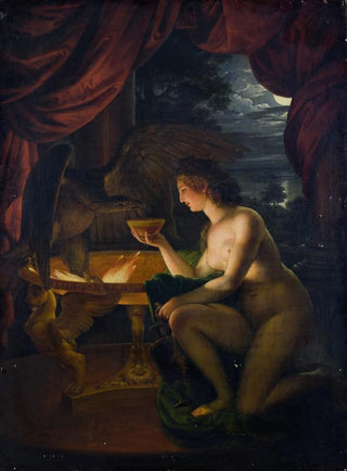 Ignaz Unterberger - Hebe trnkt den Adler des Zeus mit Nektar.webp