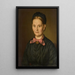 Portrait of Creszenz Hugel née Schäfer - Ignaz Weisser — framed artwork on a wall