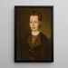 Portrait of Elise Hugel - Ignaz Weisser — framed artwork on a wall