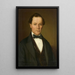 retrato de Joseph Hugel de Bonndorf - Ignaz Weisser — cuadro enmarcado en la pared