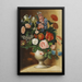 Jarrón con flores de jardín - Ignác Klimkovič — cuadro enmarcado en la pared