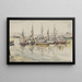 Bateaux dans le port - Igor Pčel — cuadro enmarcado en la pared