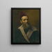 Retrato de un hombre - Ilya Efimovich Repin — cuadro enmarcado en la pared