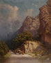 Charrette tirée par des bœufs dans les montagnes - Ilya Nikolaevich Zankovsky — artwork view