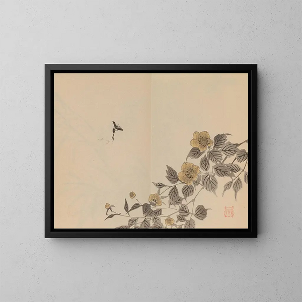 Keinen shugajō Pl. 41 - Imao Keinen — framed artwork on a wall