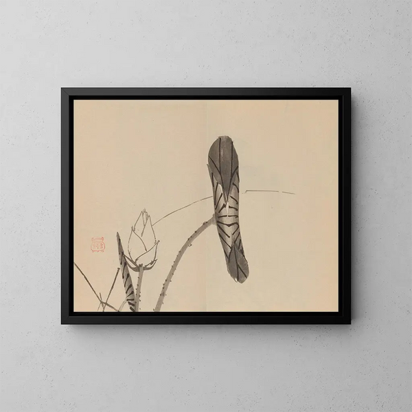 Keinen shugajō Pl. 43 - Imao Keinen — framed artwork on a wall