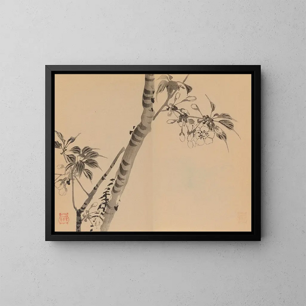 Keinen shugajō Pl. 48 - Imao Keinen — framed artwork on a wall