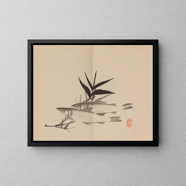 Keinen shugajō Pl. 63 - Imao Keinen — framed artwork on a wall