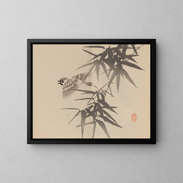 Keinen shugajō Pl. 66 - Imao Keinen — framed artwork on a wall