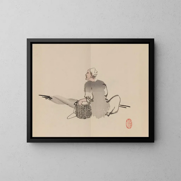 Keinen shugajō Pl74 - Imao Keinen — framed artwork on a wall