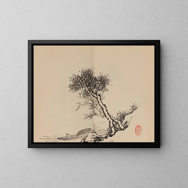 Keinen shugajō Pl80 - Imao Keinen — framed artwork on a wall