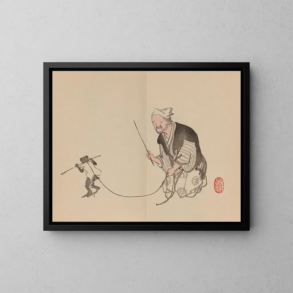 Keinen shugajō Pl. 81 - Imao Keinen — framed artwork on a wall