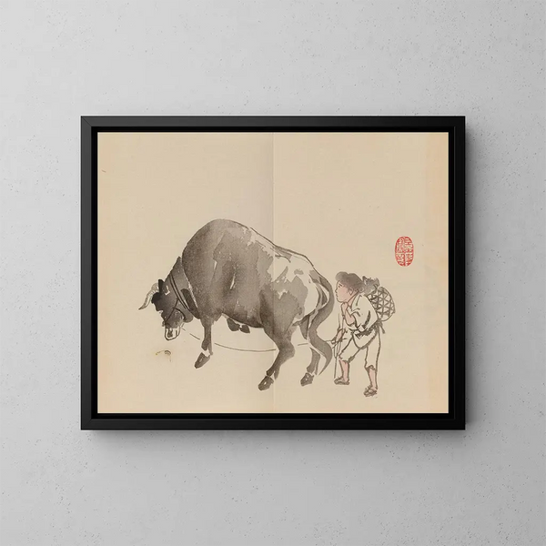 Keinen shugajō Pl84 - Imao Keinen — framed artwork on a wall