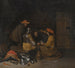 interior de una sala de guardia con cuatro figuras bebiendo y jugando a las cartas - Gerard ter Borch — vista de la obra