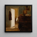 interior del apartamento de los Gierymski en Múnich - Aleksander Gierymski — cuadro enmarcado en la pared