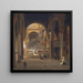 Interior de la Capilla Palatina en Palermo, Italia - Martinus Rrbye — cuadro enmarcado en la pared