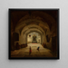 Interior de la capilla subterránea - Marcin Zaleski — cuadro enmarcado en la pared
