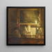 Interior de la casa del artista - Carl Holse — cuadro enmarcado en la pared