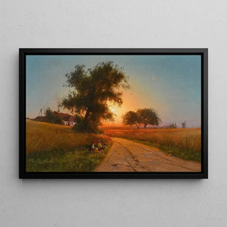 Iosif Evstafevich Krachkovsky - On a Late Summers Evening Ukraine.webp