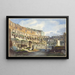 interior del Coliseo - Ippolito Caffi — cuadro enmarcado en la pared