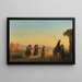 Roma, la Vía Appia al amanecer - Ippolito Caffi — cuadro enmarcado en la pared