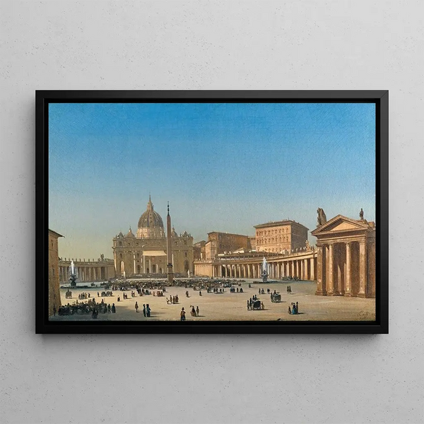 Ippolito Caffi - The Benediction Of Pius Ix In St Peters Square Rome.webp