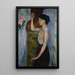 Portrait of Madame Ise Morsing - Isaac Grünewald — framed artwork on a wall
