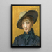 Una chica elegante con sombrero - Isaac Israëls — cuadro enmarcado en la pared
