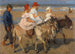 Paseos en Asno en la Playa - Isaac Israëls — vista de la obra