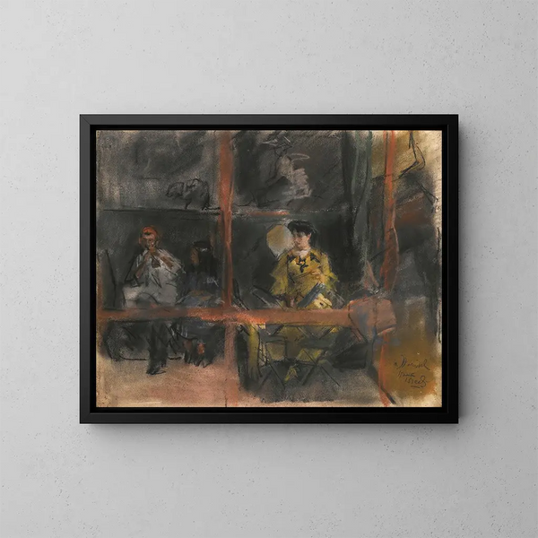 Fiesta de Montmartre - Isaac Israëls — cuadro enmarcado en la pared