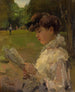 de una niña leyendo - Isaac Israëls — vista de la obra