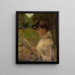 de una niña leyendo - Isaac Israëls — cuadro enmarcado en la pared