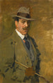 Cazador sosteniendo una fusta - Isaac Israëls — vista de la obra