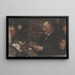 de caballeros jugando a las cartas en un café - Isaac Israëls — cuadro enmarcado en la pared